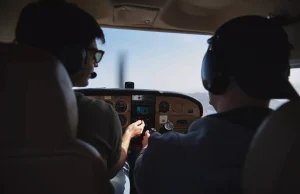 AAG Flight instructor with flight cadet